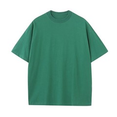 Men’s 230G Solid Color 100% Cotton Casual Sports Oversized Short Sleeve T-Shirt