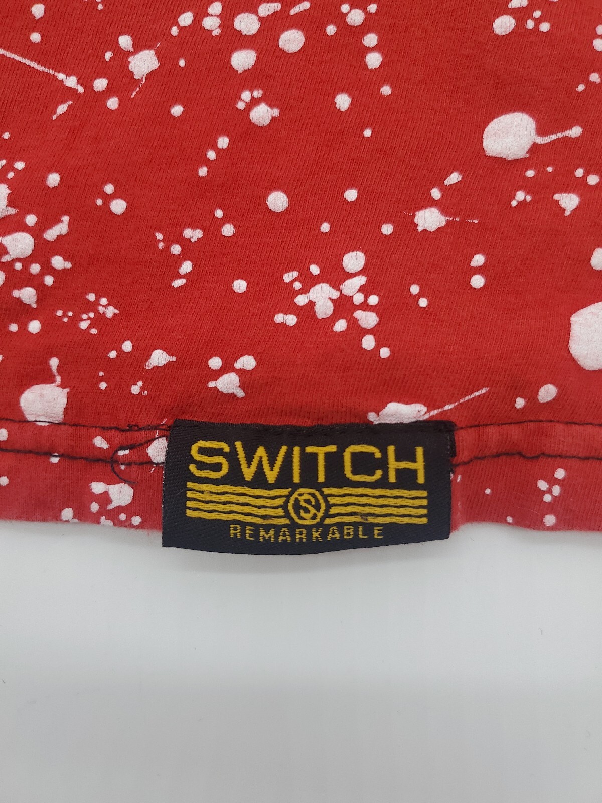 Switch Remarkable Shirt Mens Medium Red Black All Over Color Block.. gallery