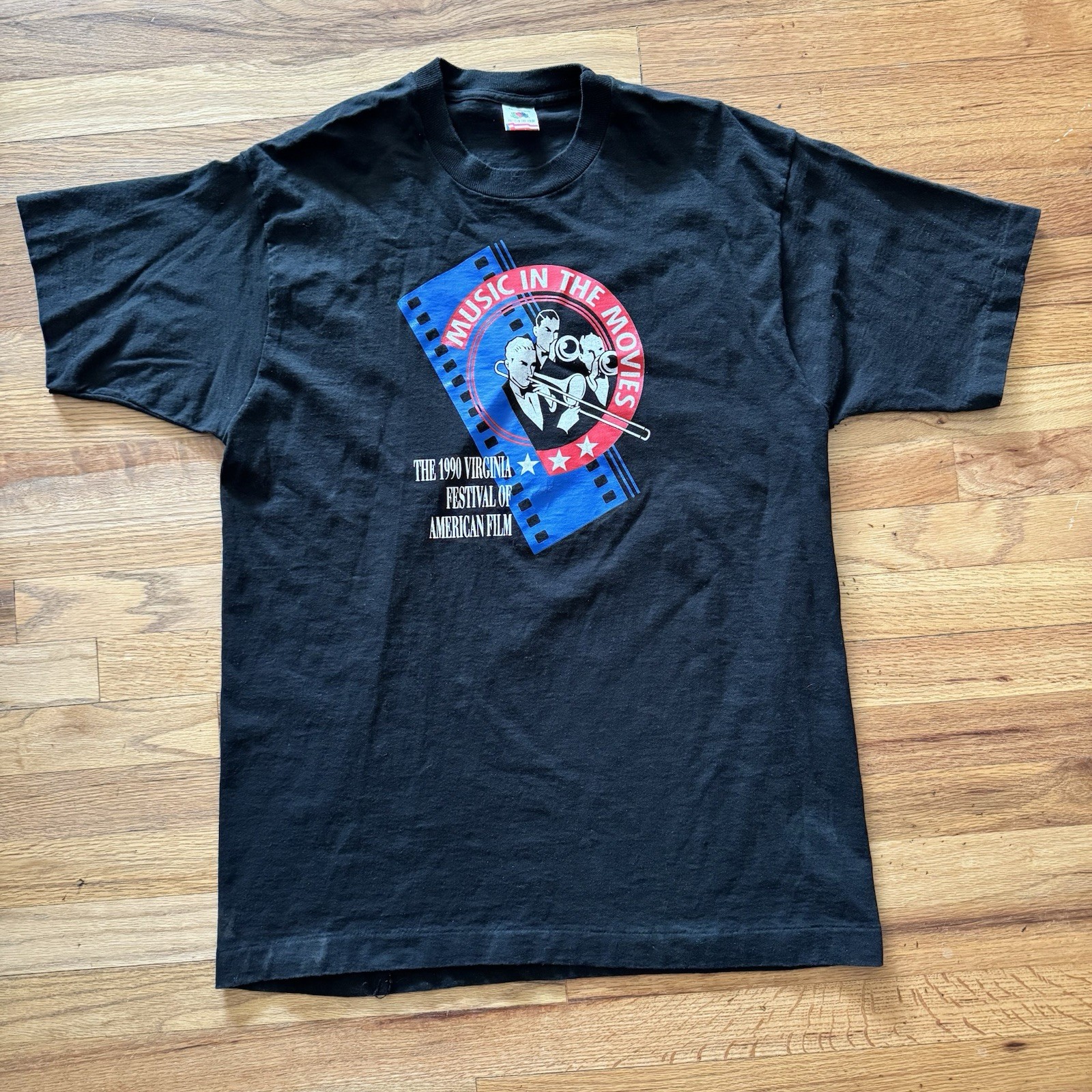 Vintage 1990 Virginia Festival Of American Film “Music In The Movies” Shirt XL gallery