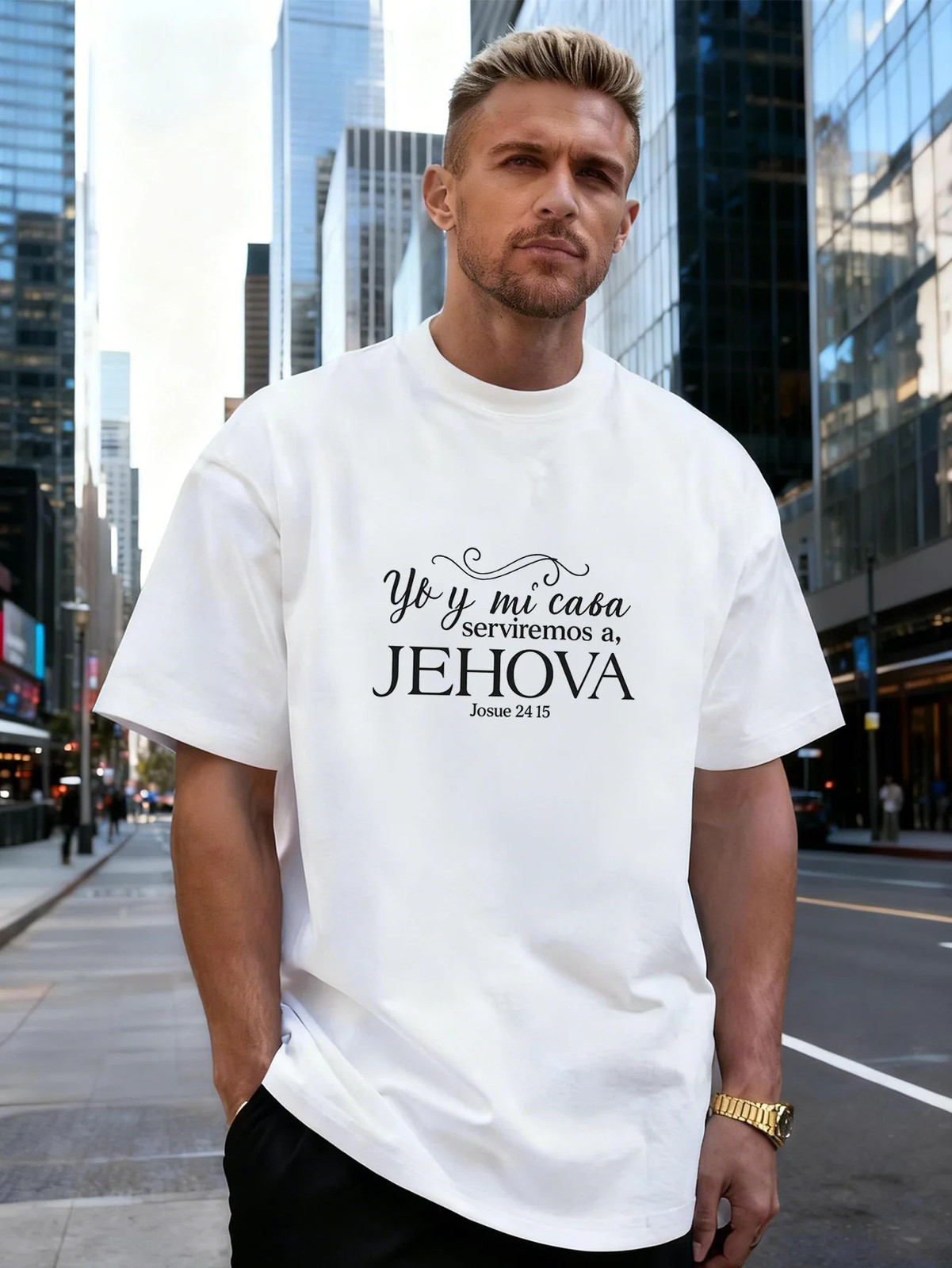 Letter Quote Graphic 100% Cotton Men's T-Shirt Suitable for Daily Streetwear gallery