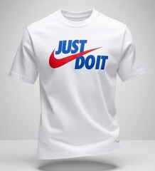 Nike Just Do It Swoosh Men’s Short Sleeve Crew Neck Tee Size Medium