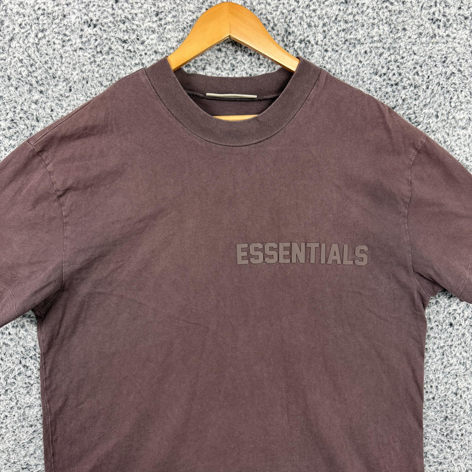 Fear Of God Essentials Shirt Mens Large Brown Logo Graphic Tee Streetwear gallery