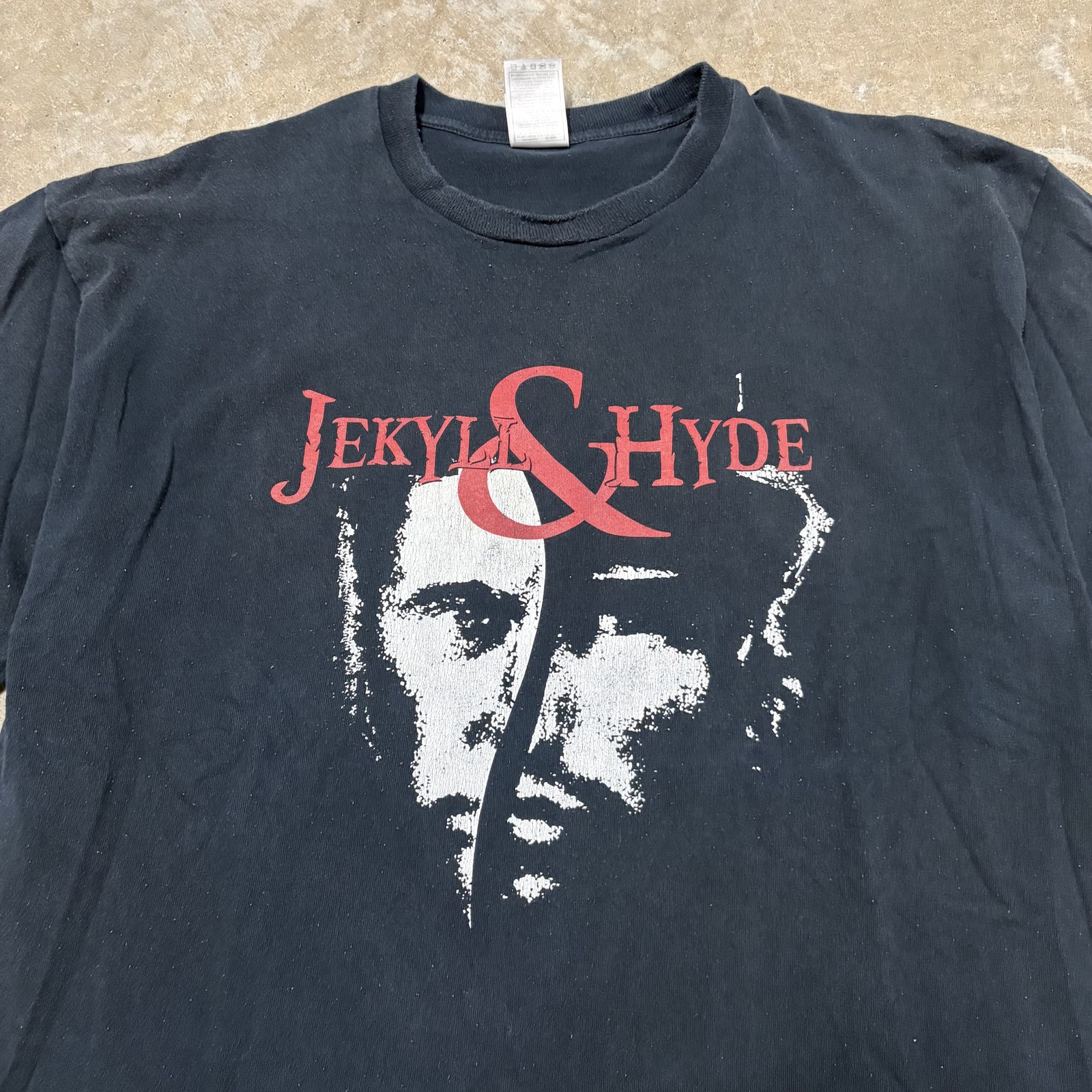 Jekyll & Hyde Musical Men’s Black T-Shirt Size XL 90s 2000’s Fruit of the Loom