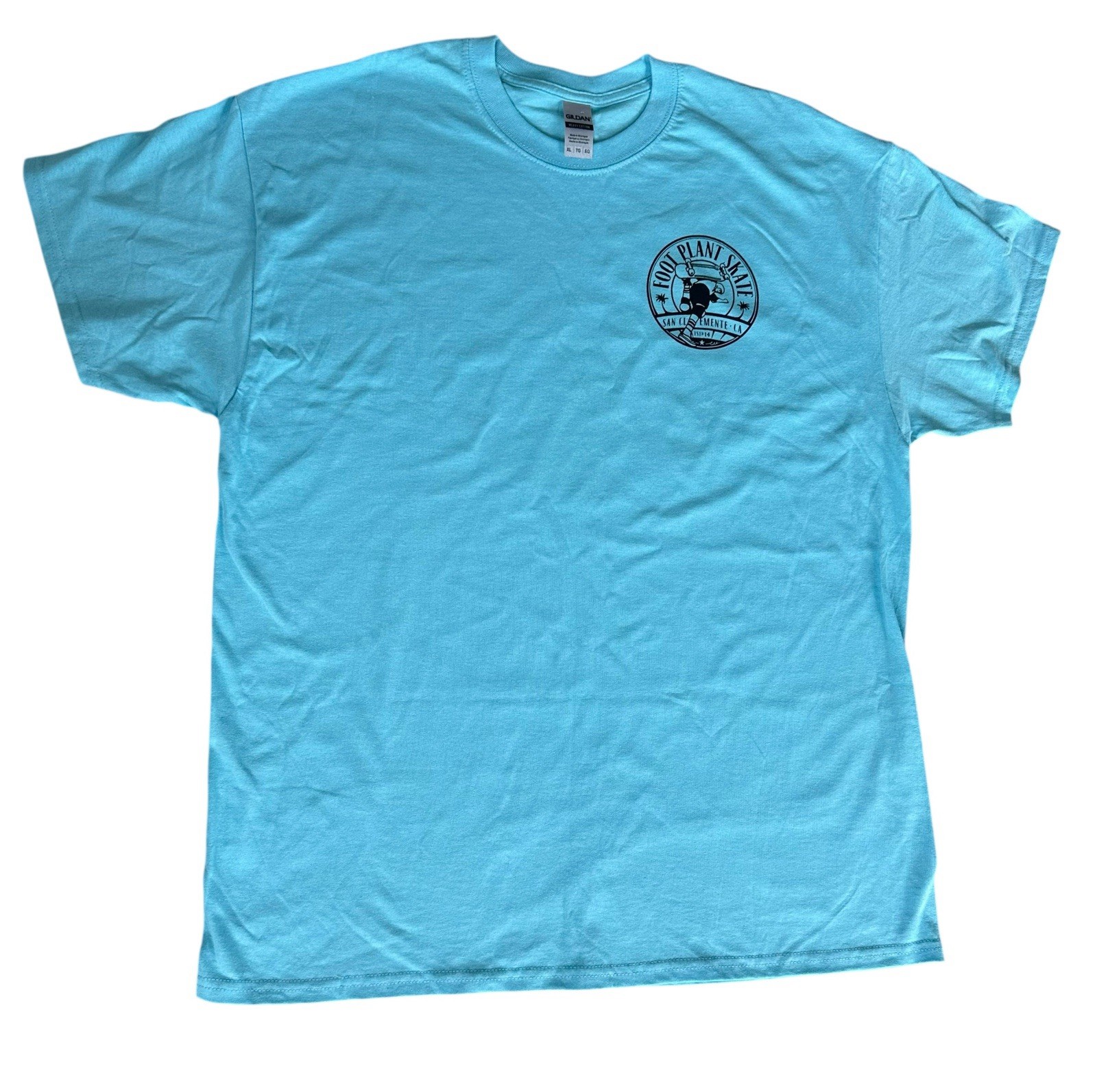 Blue Short Sleeve Shirt skateboard Foot Plant Skate California Extra Large Xl gallery