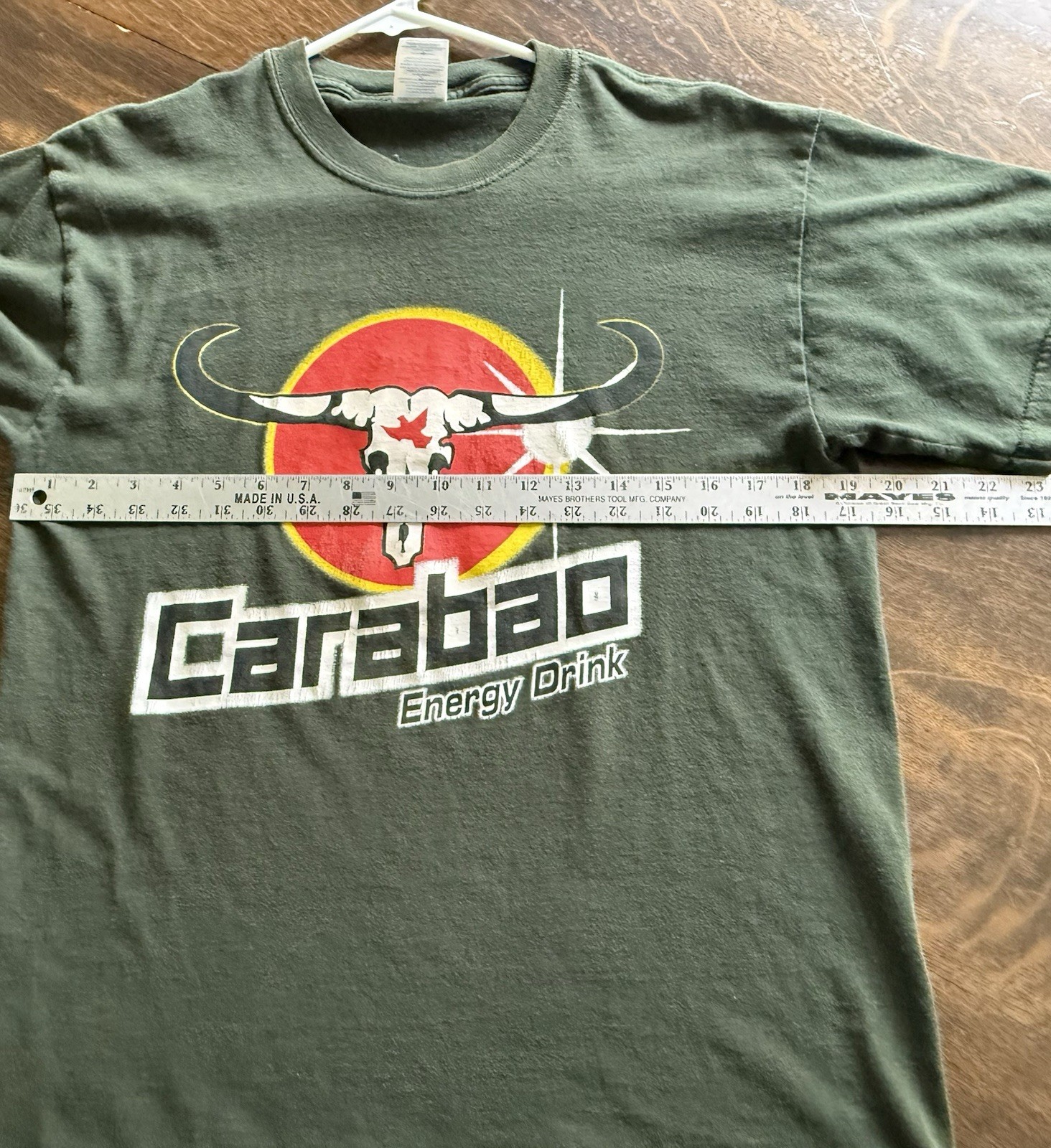 Vintage Carabao Dang Energy Drink Thailand T Shirt Sz M OG 2002 Thai Promo Tee gallery