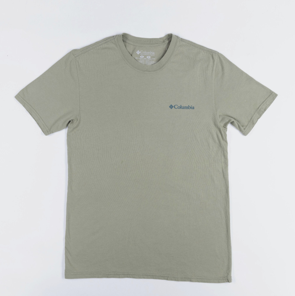 Columbia Men Views Mountain Graphic T-Shirt Safari Size L