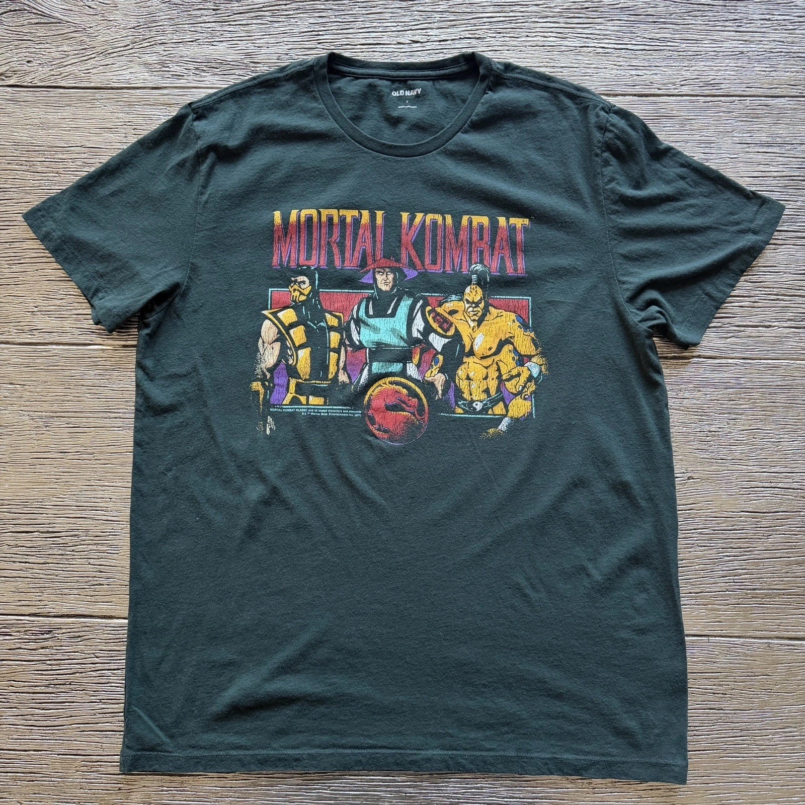 Old Navy Mortal Kombat Size L Dark Green gallery