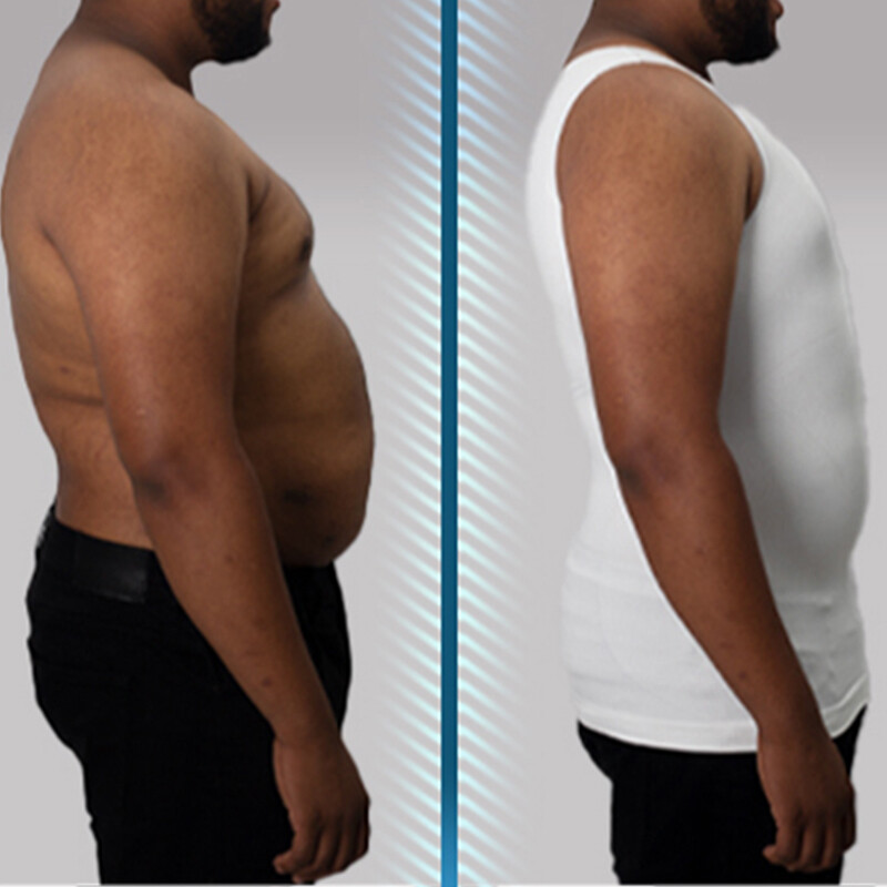 Gynecomastia Compress Tank Top Men Slimming Body Shaper Vest Ultra Durable Shirt gallery