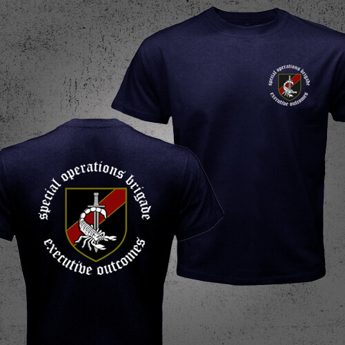 Executive Outcomes Mercenaries Angola South Africa Koevoet Army Military T-shirt gallery