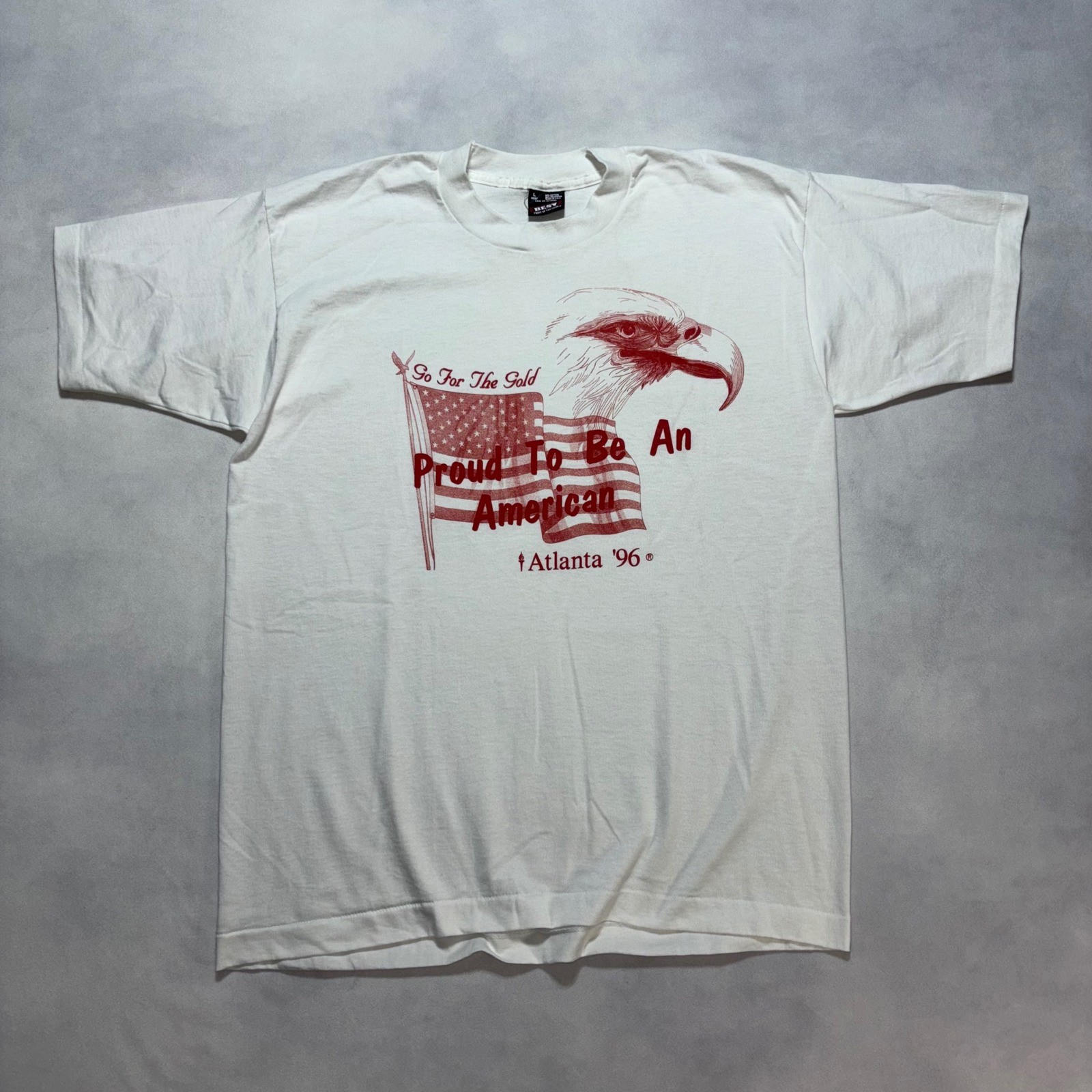 Vintage Atlanta 1996 Olympics T-Shirt L Single Stitch Eagle American Made in USA gallery