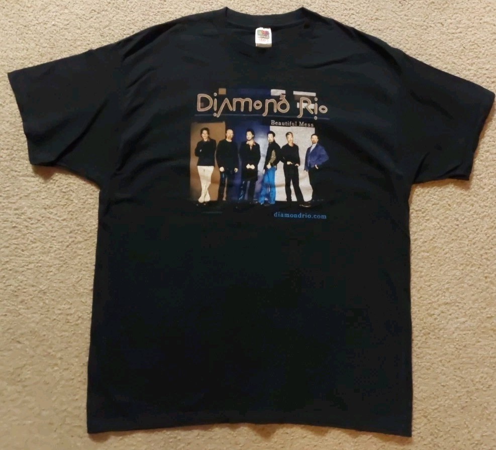 Diamond Rio 2002 Beautiful Mess Tour T-Shirt (XXL) EX Condition Vintage Concert
