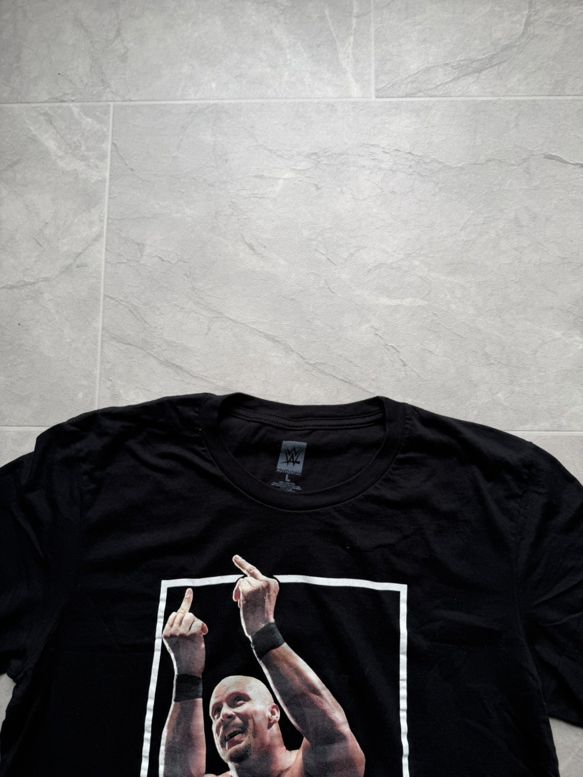 Stone Cold Steve Austin 3:16 WWE Graphic Black Tee Shirt gallery