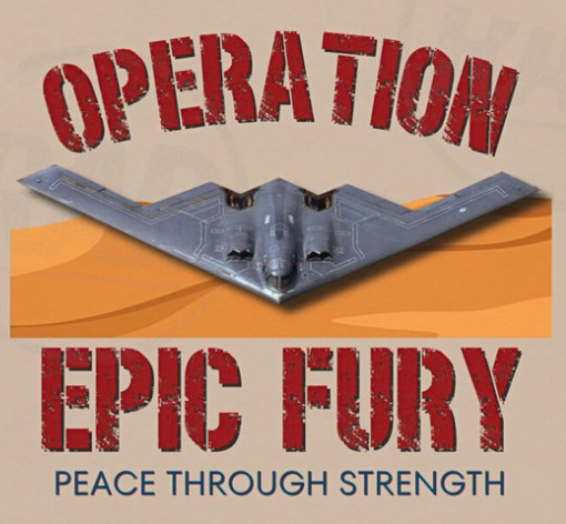 Operation Epic Fury Shirt Peace Through Strength Patriotic Military Bomber Tee gallery