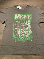 Misfits – Death Comes RIpping Vtg-Stlye T-Shirt – Men’s Punk Rock Shirt Gray