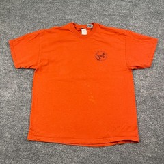 Vintage Y2K Government Issue Butter Cheese Shirt XL 23×28 Orange