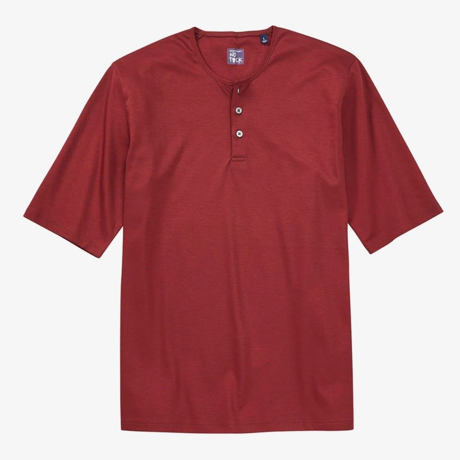 Westport NWT Men’s No-Tuck LustreTech Stretch Cotton Short Sleeve Henley Shirt gallery