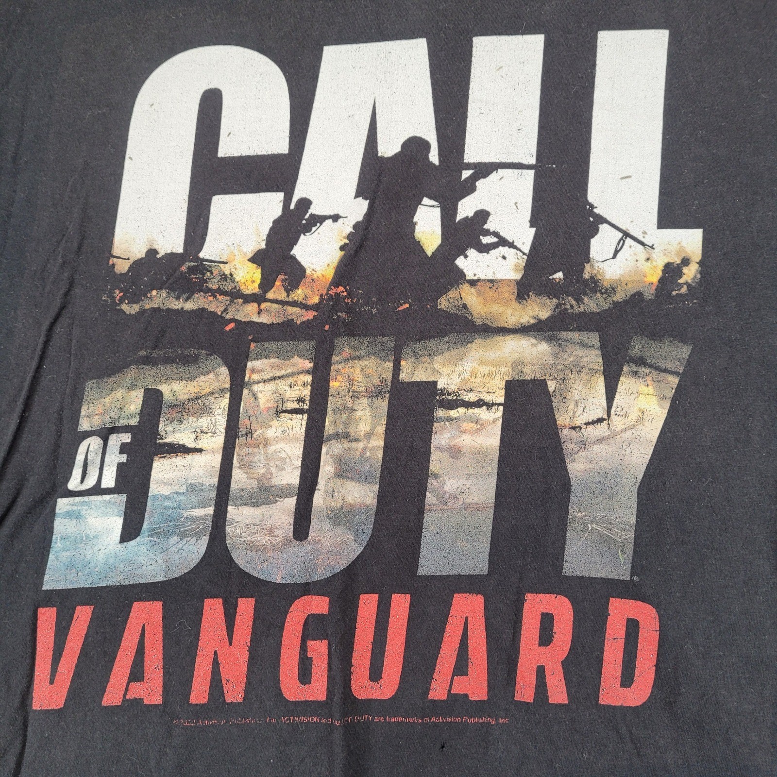 Call of Duty Vanguard Mens Black Graphic T-Shirt Activision Video Game Promo L gallery