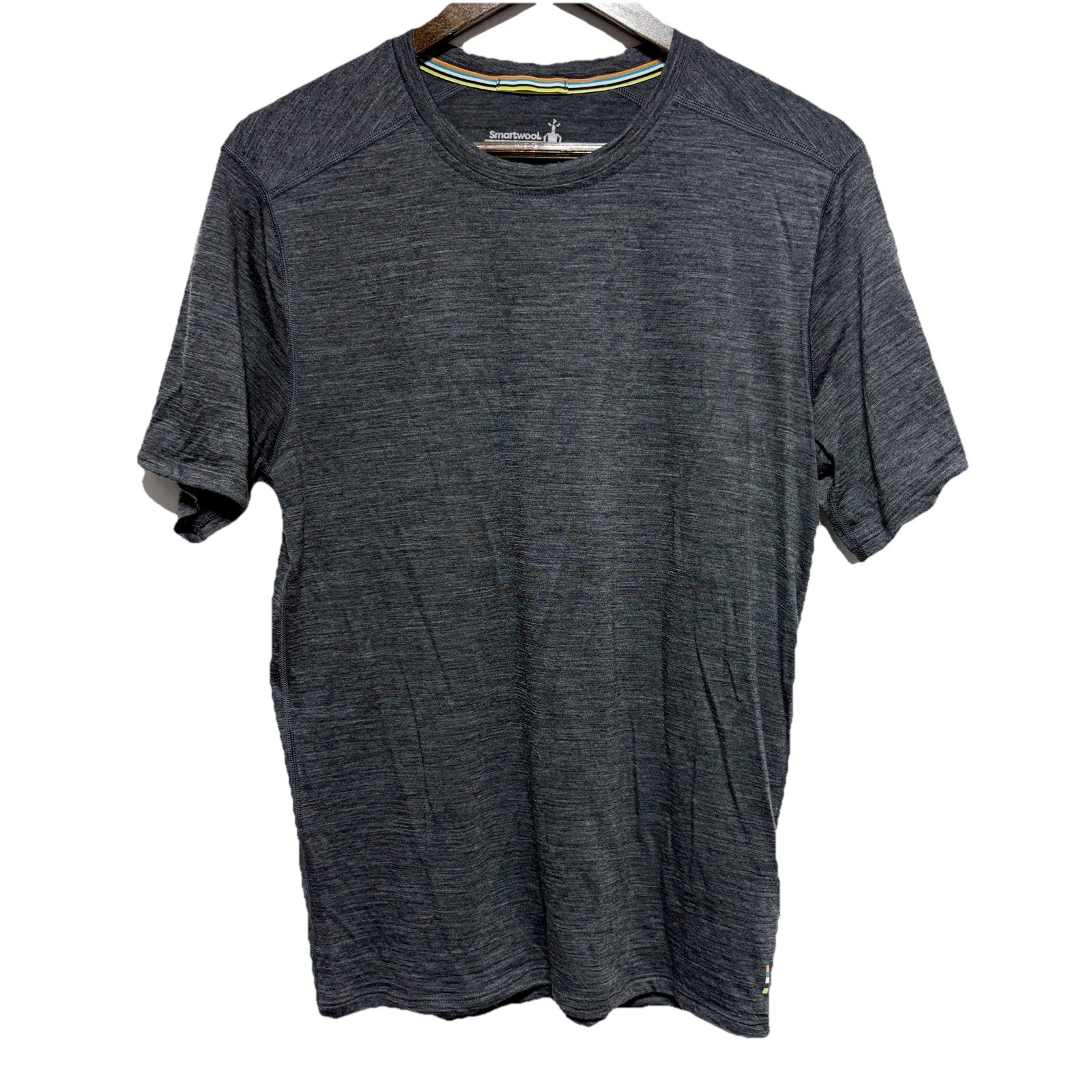 Smartwool T Shirt Mens M Gray Baselayer Merino Wool Short Sleeve Crew Neck