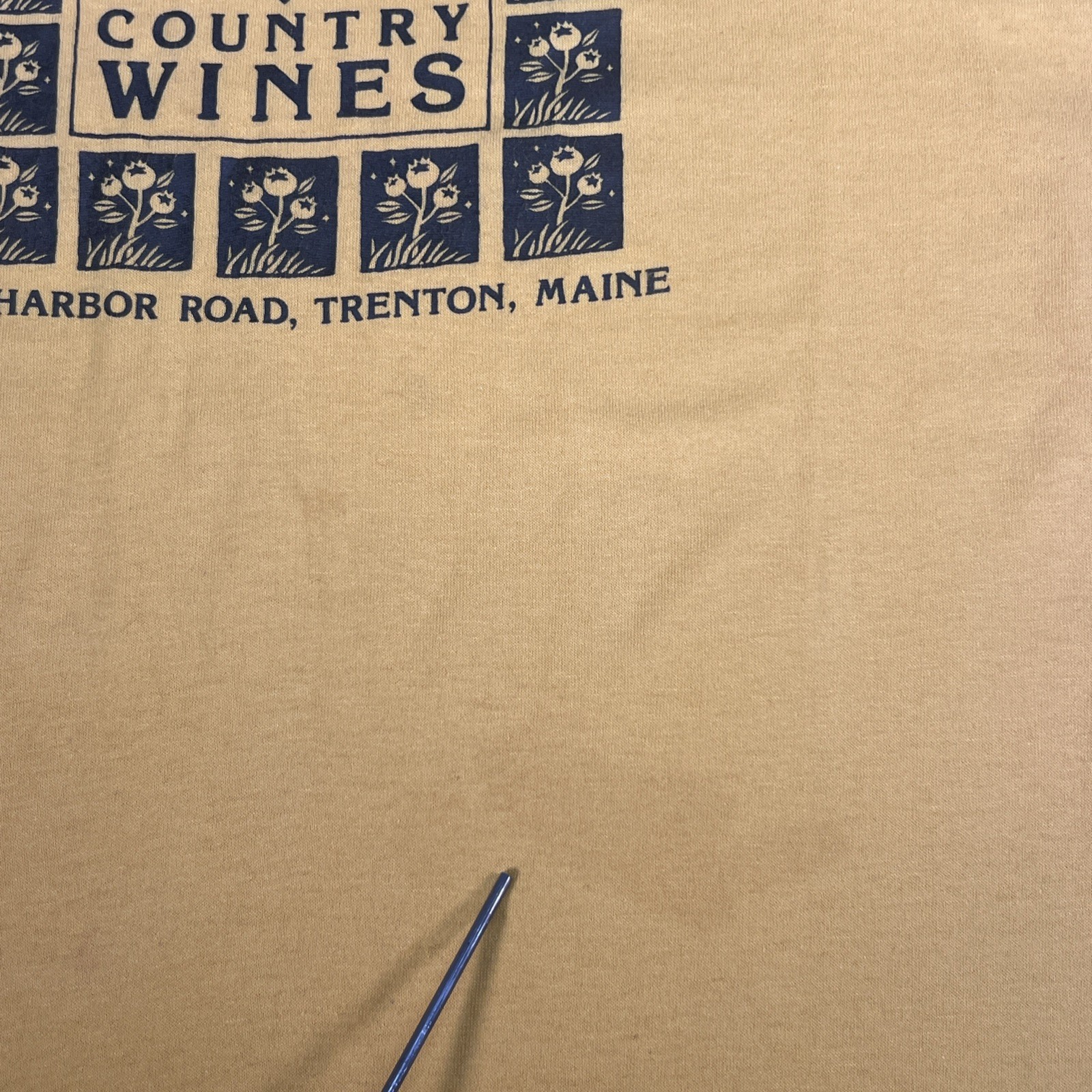 Vtg Thin Down East Country Wines T-shirt, Yellow L 1980s By TeeJays gallery