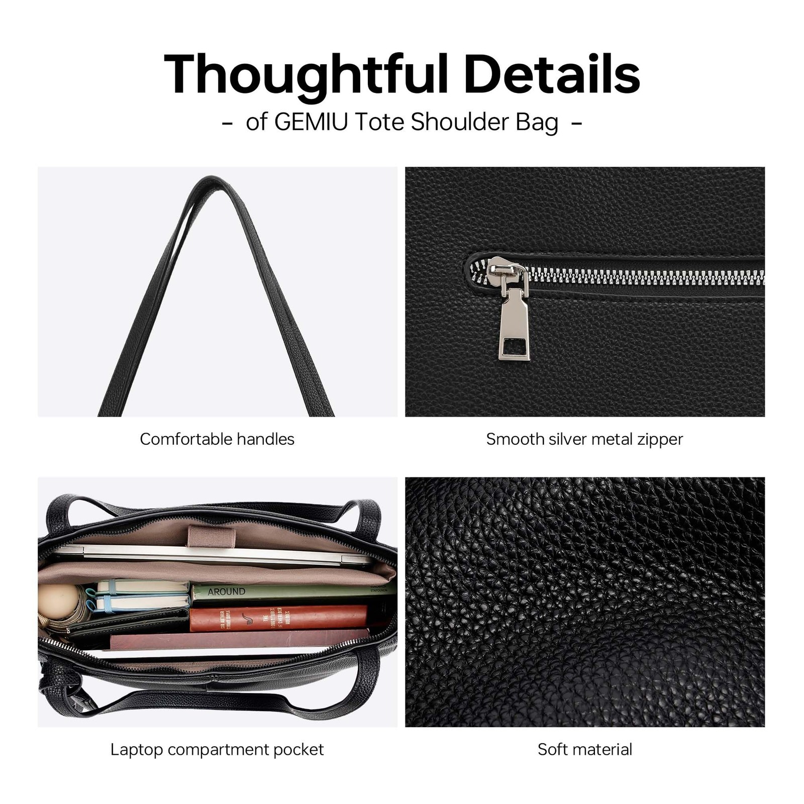 Tote Bag for Women Top Handle Satchel Purse Crossbody Bag with Laptop Compart... gallery