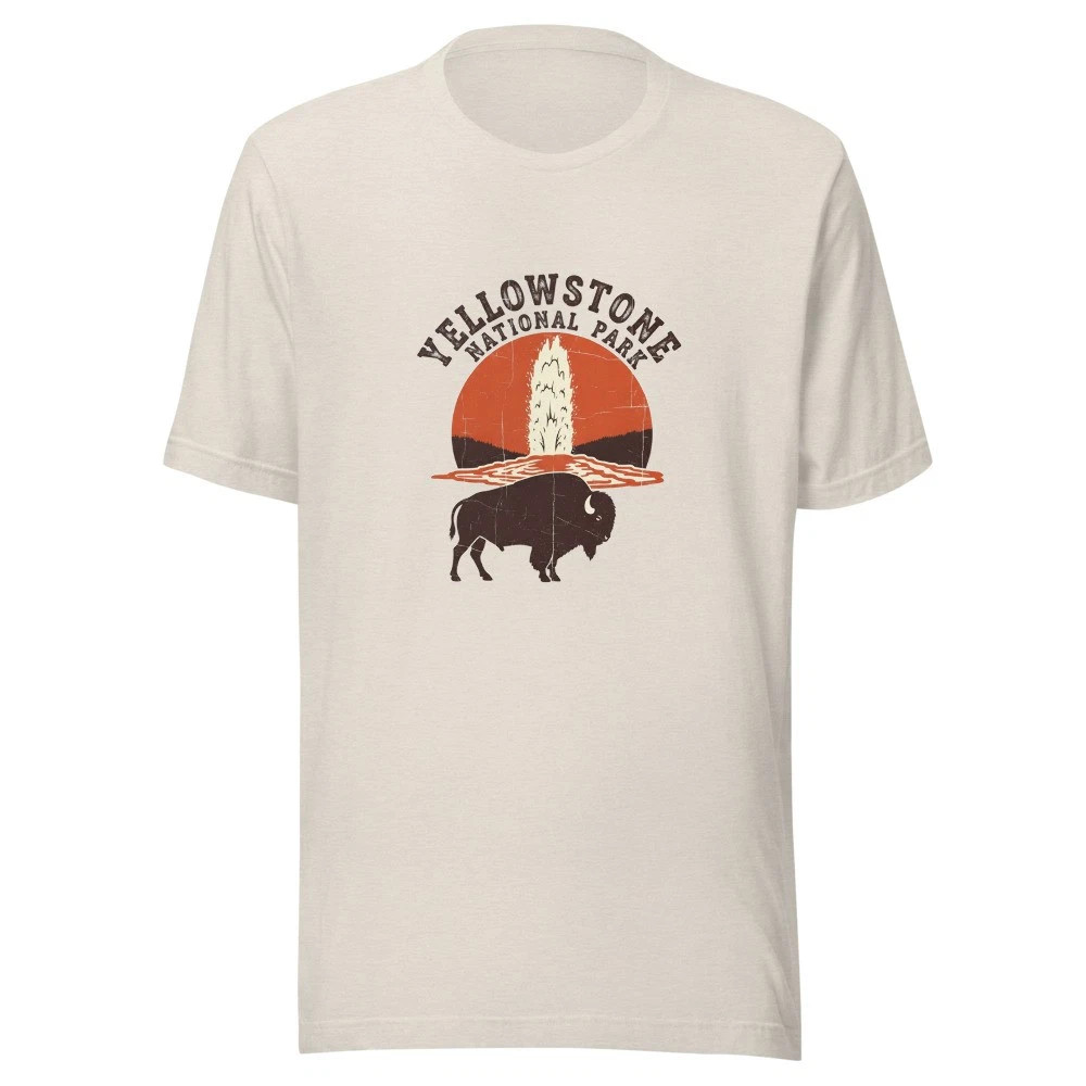 Yellowstone Style National Park Vintage T-Shirt Retro Nature Tee