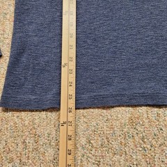 LL Bean Sweater Men Medium Blue Henley Slightly Fitted Knit Long Sleeve Pullover