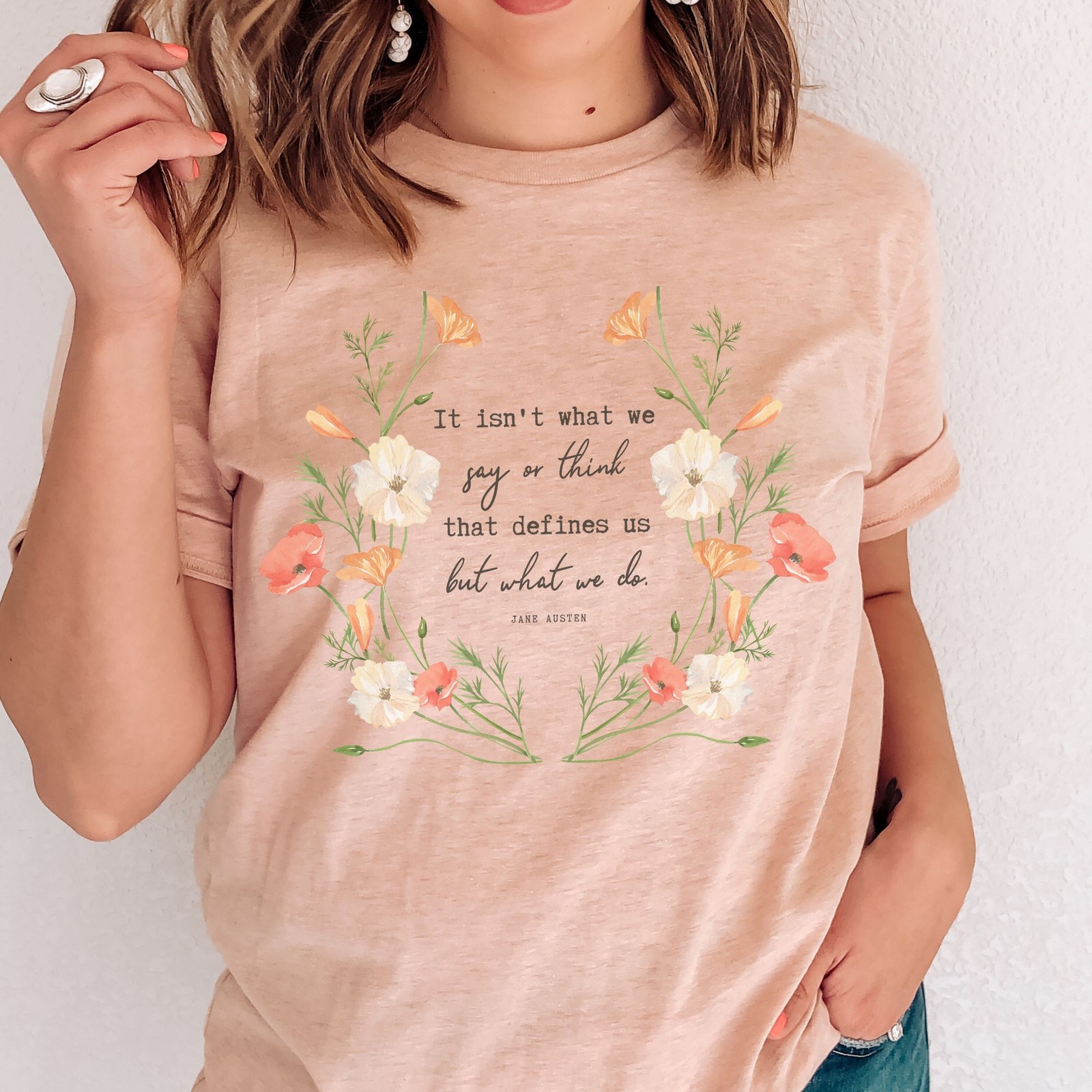 Jane Austen Quote Shirt Jane Austen Gifts Poetry Shirt Jane Austen tshirt Bookis gallery