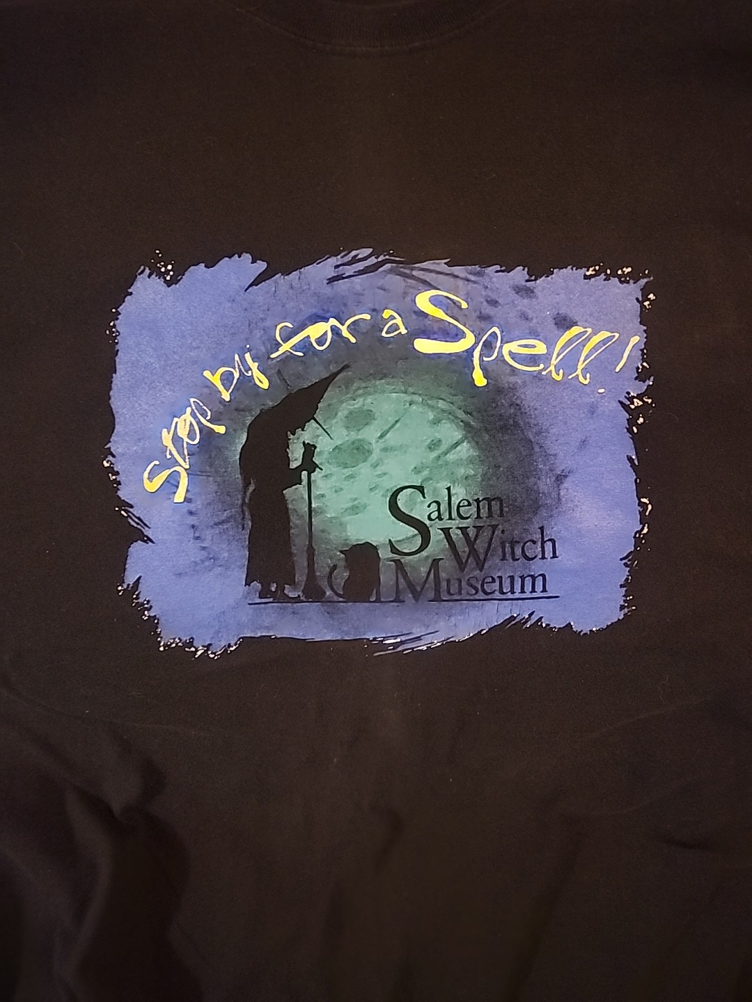 Salem Witch Museum T-shirt – “Stop By For A Spell” 2X 2XL Wiccan Pagan