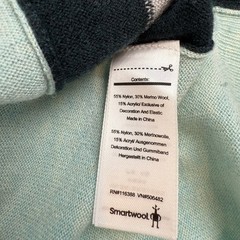 Smartwool Sz S Mint Shadow Pine Pocket Wool Blend Sweater Flaw Base Layer