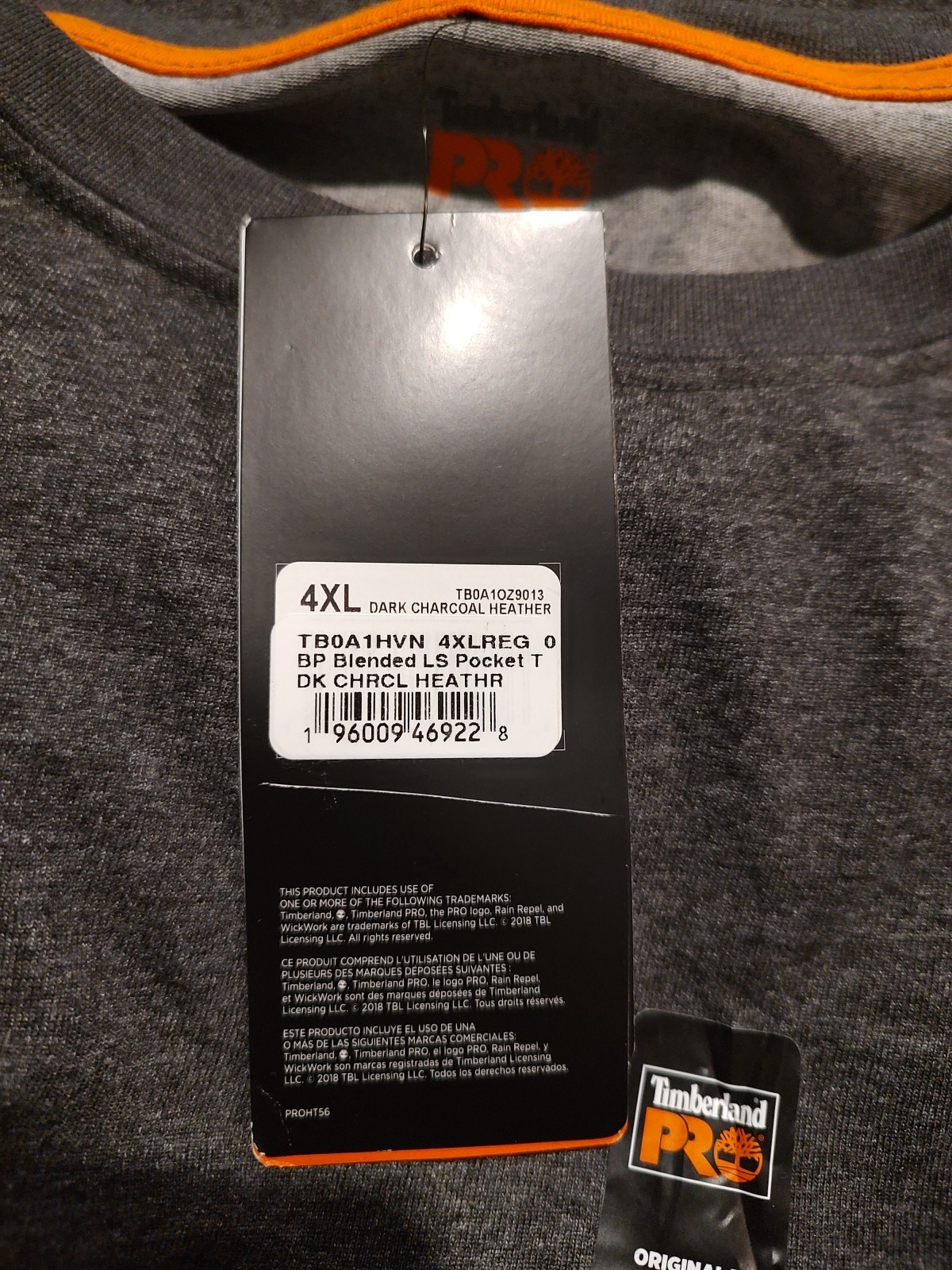 TIMBERLAND PRO TB0A1HVN - Men's 4XL Base Plate Long Sleeve Regular T-Shirt gallery