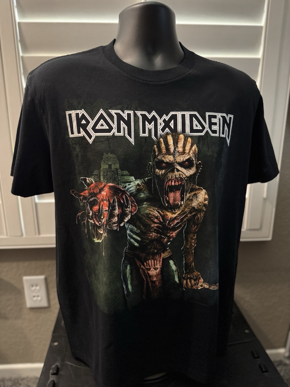 Iron Maiden Official “The Book Of Souls” 2017 World Tour T-Shirt Small New gallery