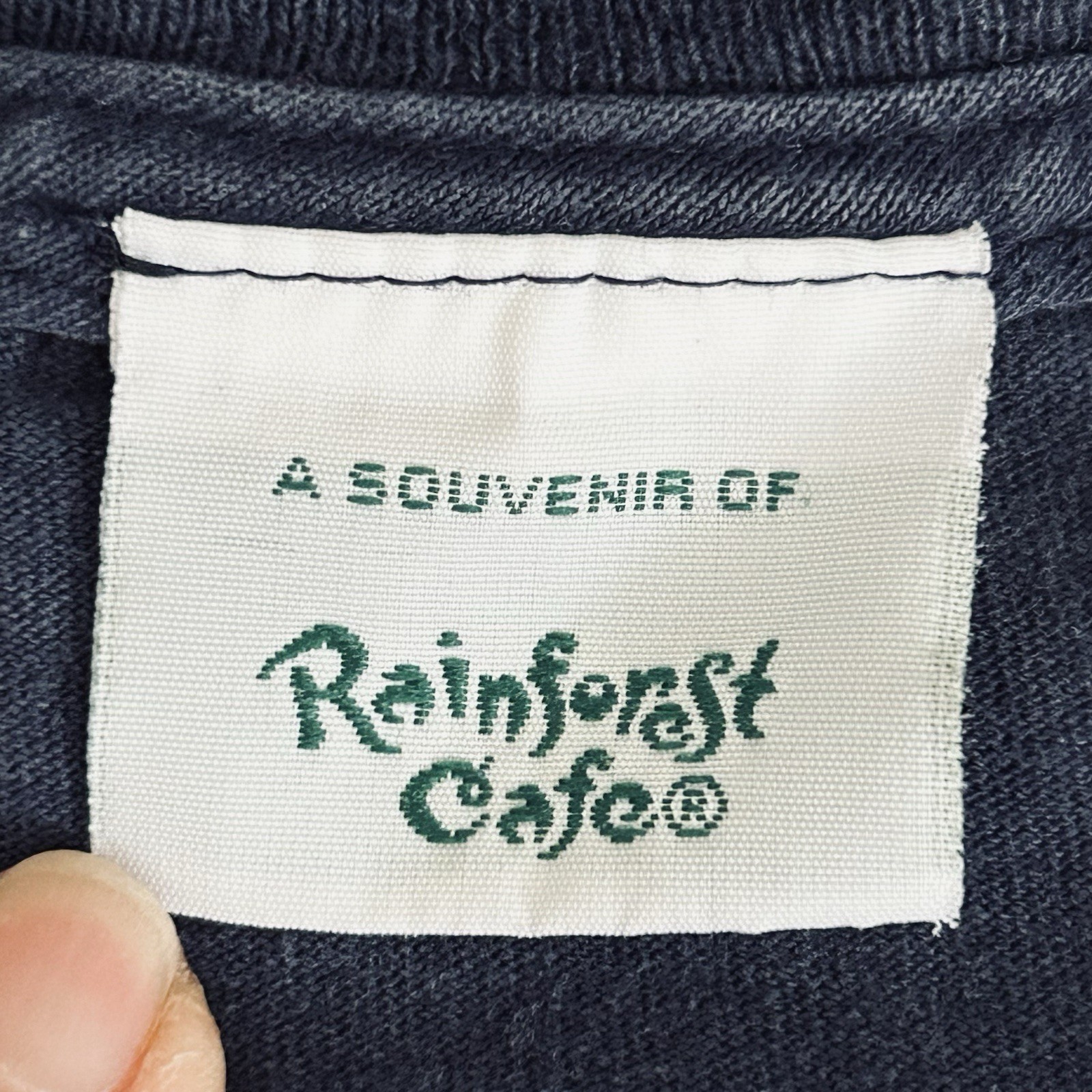Vtg 90s Rainforest Cafe Tshirt Disney World Mens M Tropical Parrot Y2K Souvenir gallery