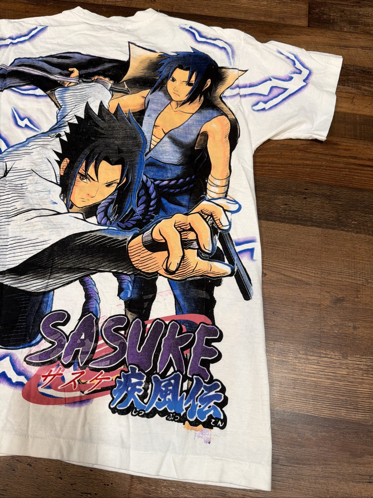 VTG Naruto Sasuke Shirt Anime Shippuden Shonen Jump Bleach One Piece BOOT AOP gallery