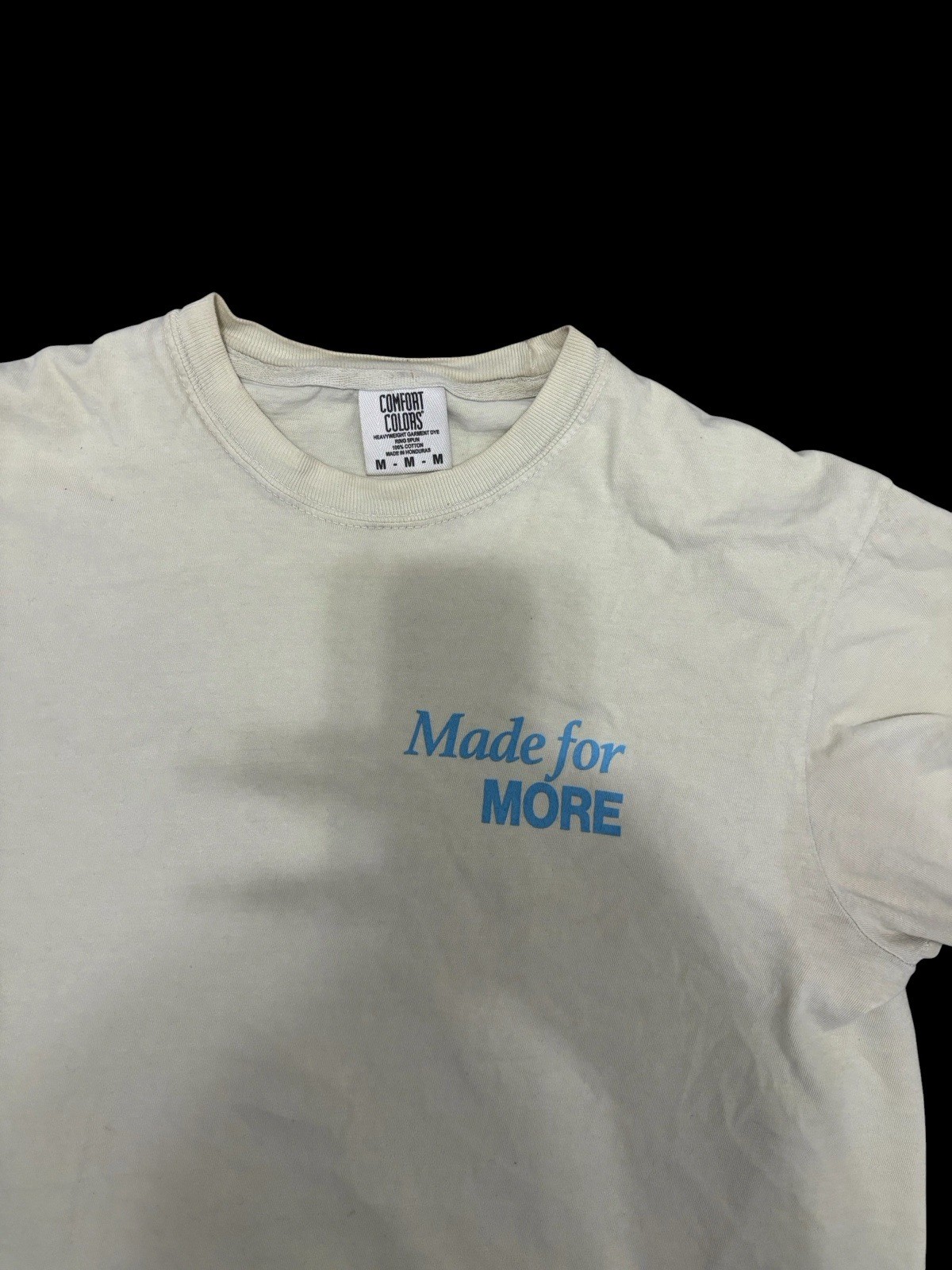 ✨ Comfort Colors Cream white t-shirt with blue text✨ gallery