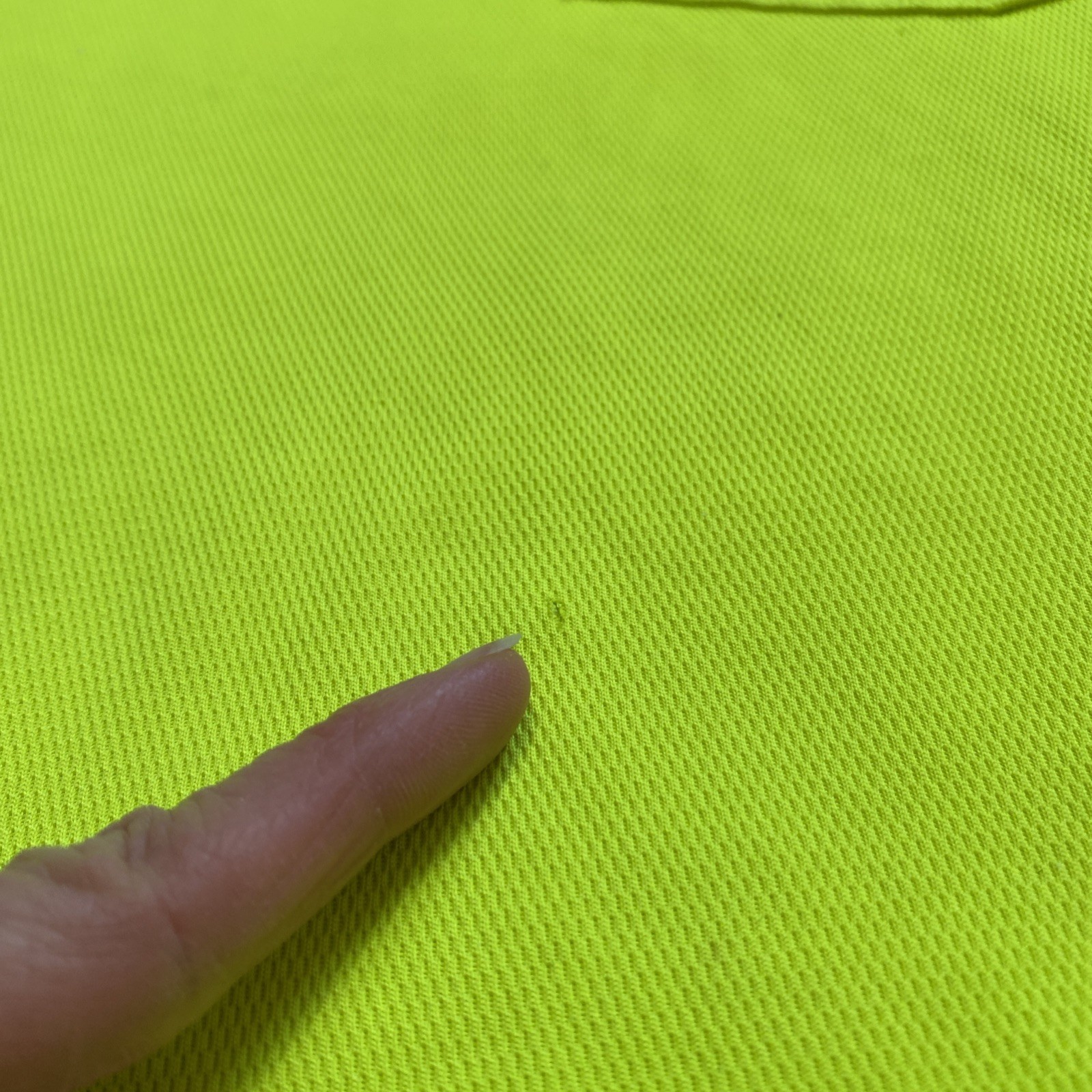 Duluth Trading Mens L Bright Safety Yellow Short Sleeve T-Shirt Pocket Stretch * gallery