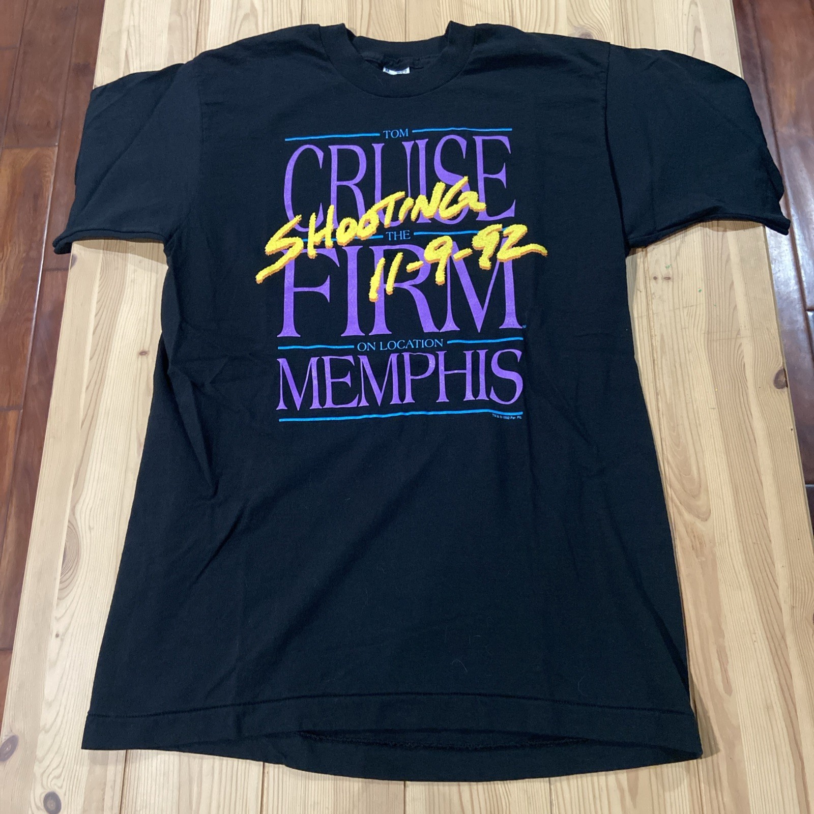 Rare Vintage Tom Cruise Shooting The Firm Movie Promo 1992 Men’s M T-Shirt gallery