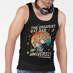 Personalized The Greatest Cat Dad Tank Top