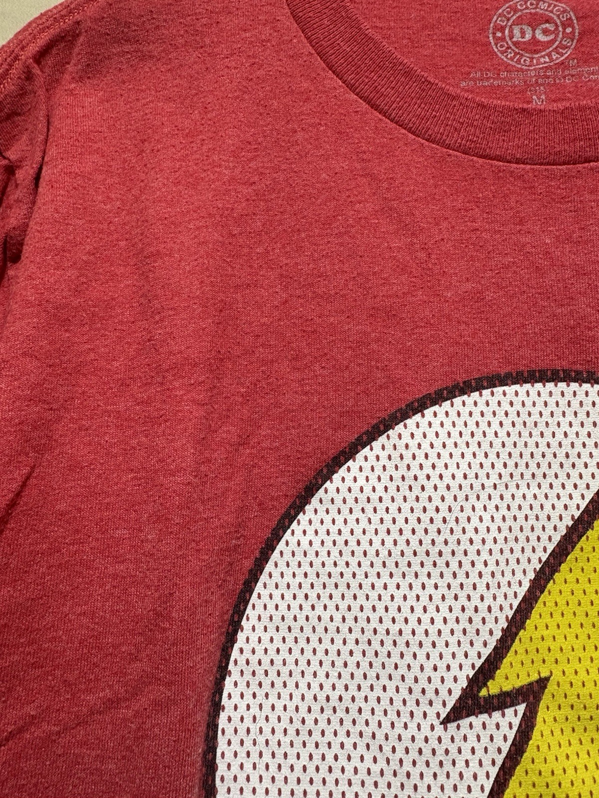 DC Comics Originals The Flash Logo Red Graphic Print Men’s Regular Fit Tee M gallery