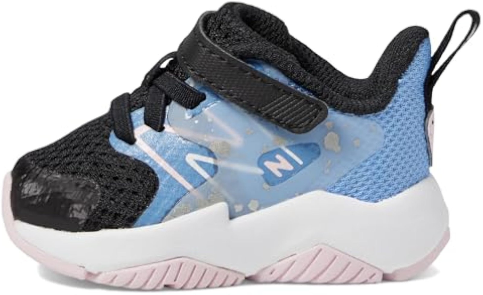 New Balance Rave Run V2 Bungee Lace with Top Strap Shoe, Lilac Glo/Sky Blue/Pixe gallery