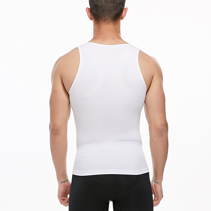 Men Gynecomastia Compression Shirts Slimming Undershirt Tank Top Abs Body Shaper gallery