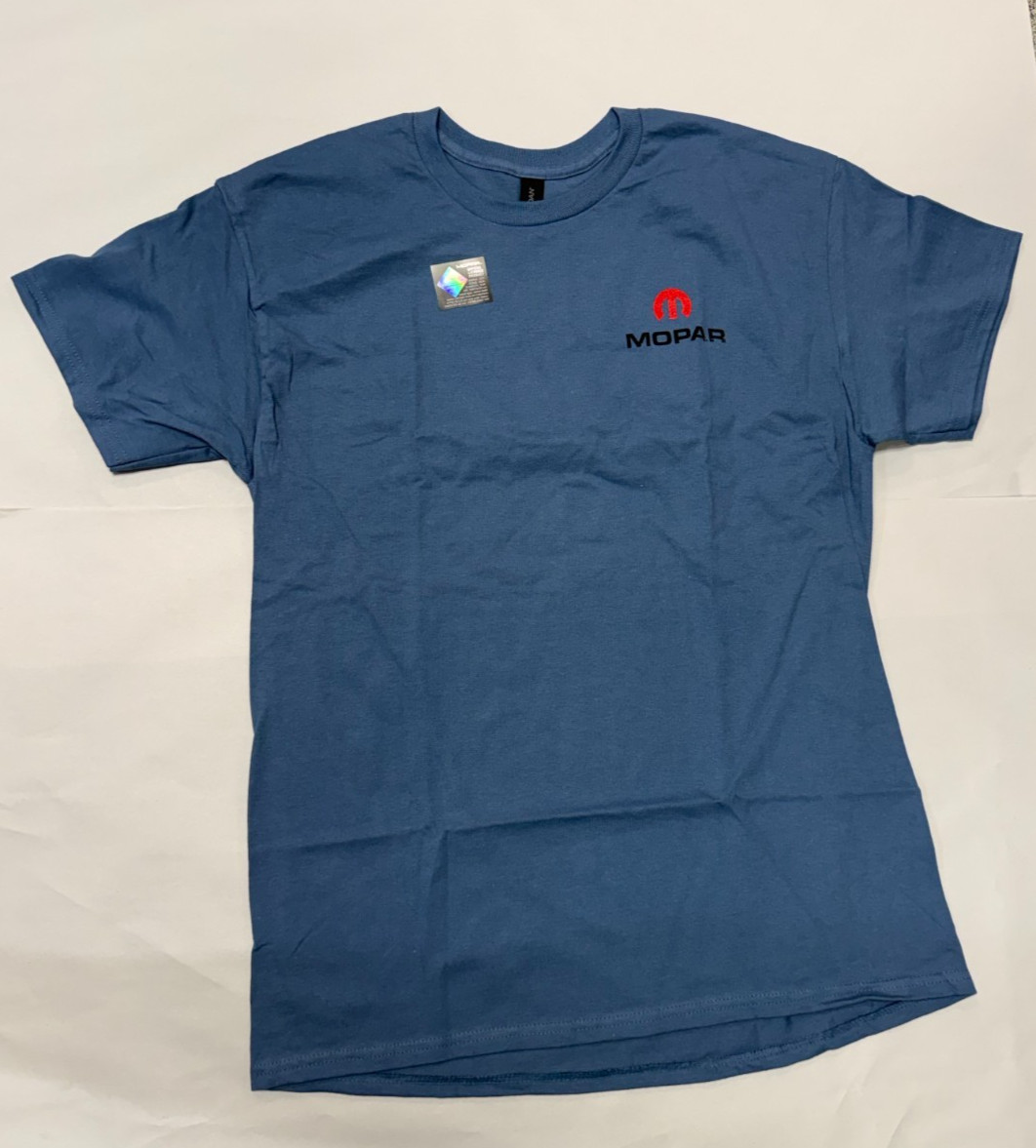 MOPAR VINTAGE SIGN LOGO PARTS & ACCESSORIES - INDIGO Blue T-Shirt (Licensed) gallery