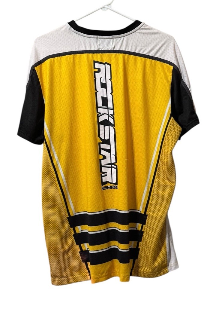 Rockstar Original Jersey Style Short Sleeve Shirt Size Large Mesh Blended Fabric gallery