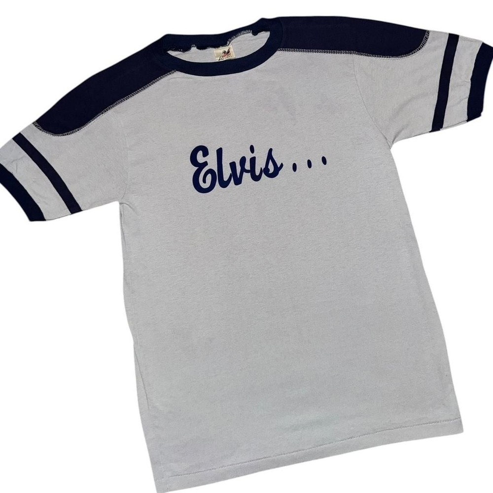 Vintage Bantam 70s Elvis Presley Always On My Mind Ringer Baseball Tee