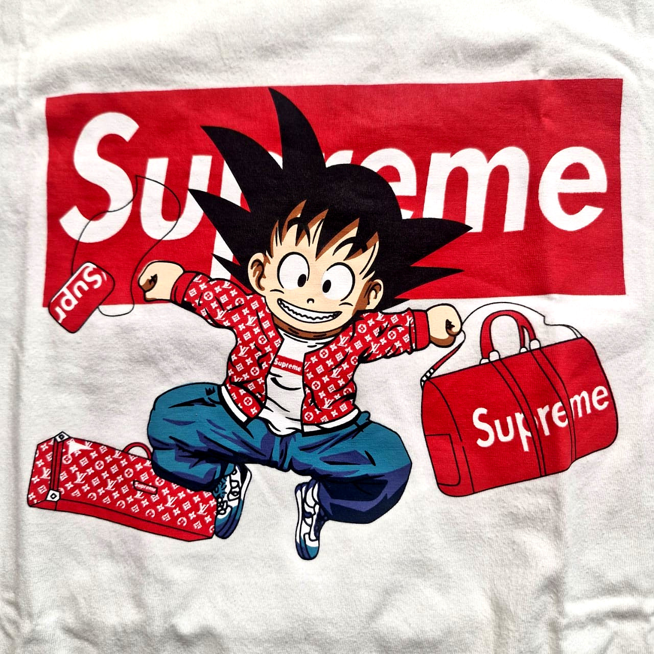 Supreme Son Goku Dragon Ball Shirt Size XL , Anime Skater *White* Made In USA gallery
