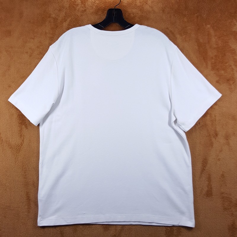VINCE Shirt Mens XL White Pullover Short Sleeve Pique T-Shirt 100% Cotton $110 gallery
