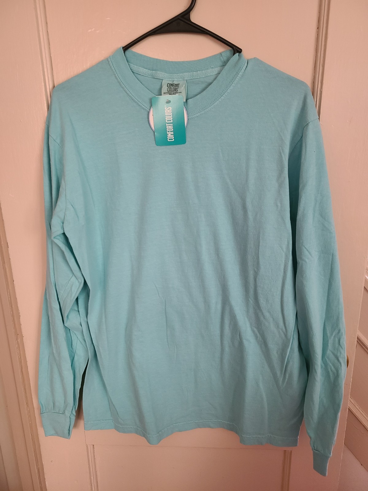 COMFORT COLORS HEAVYWEIGHT ADULT LONG SLEEVE SHIRT MINT GREEN SIZE M