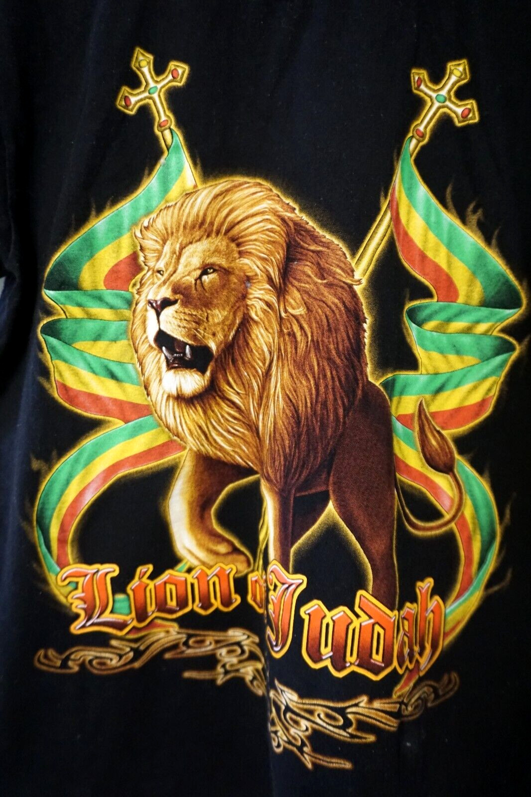 Vintage Bob Marley Rasta Jamaica Lion Reggae T Shirt The Roxx Mens Medium