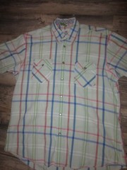 MENS BUGATCHI UOMO PALID SNAP BUTTON SHIRT FIT LIKE LARGE CHEST 46