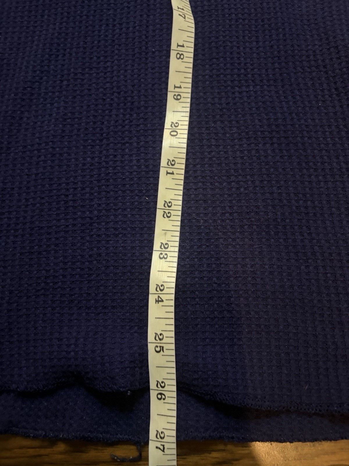 VTG Great Land Thermal Mens M Blue Polycotton Waffle-Knit Long-Sleeve Base 90s gallery