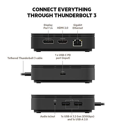 BELKIN THUNDERBOLT 3 DOCK CORE WITH THUNDERBOLT 3 CABLE F4U1100 – Black